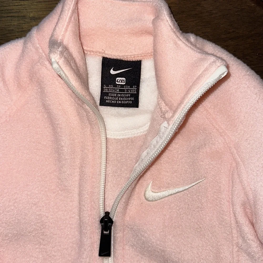 Nike xs/4 girls pink zip up fleece - Picture 4 of 5